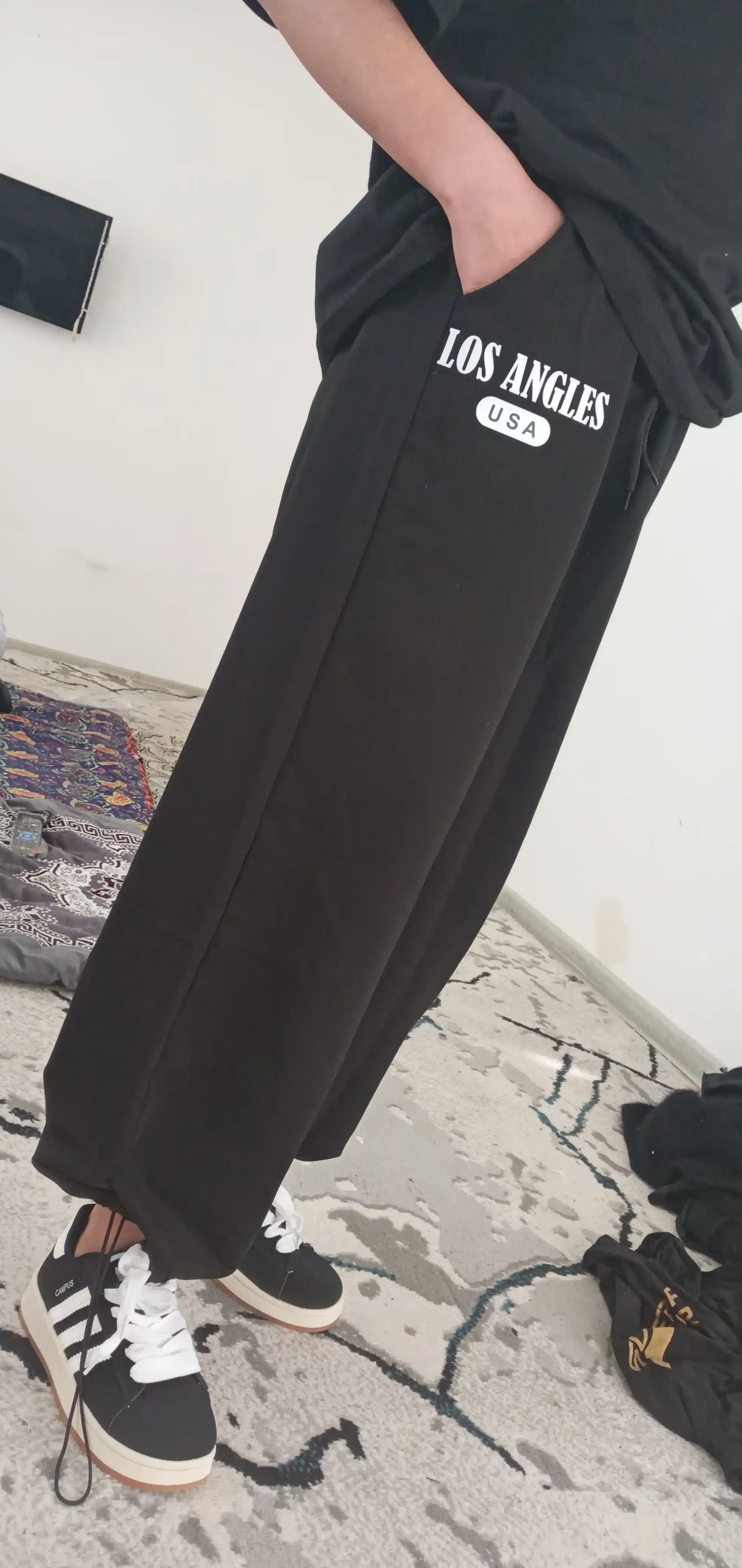 Ayollar keng jogger shimi, oversize