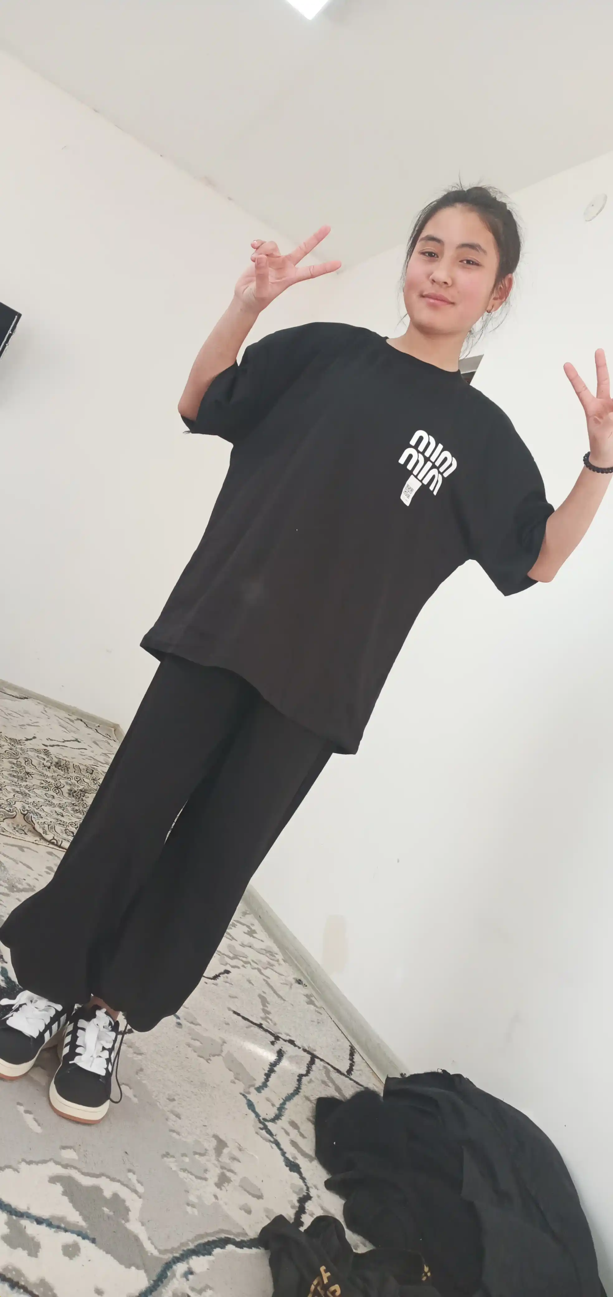 Ayollar keng jogger shimi, oversize
