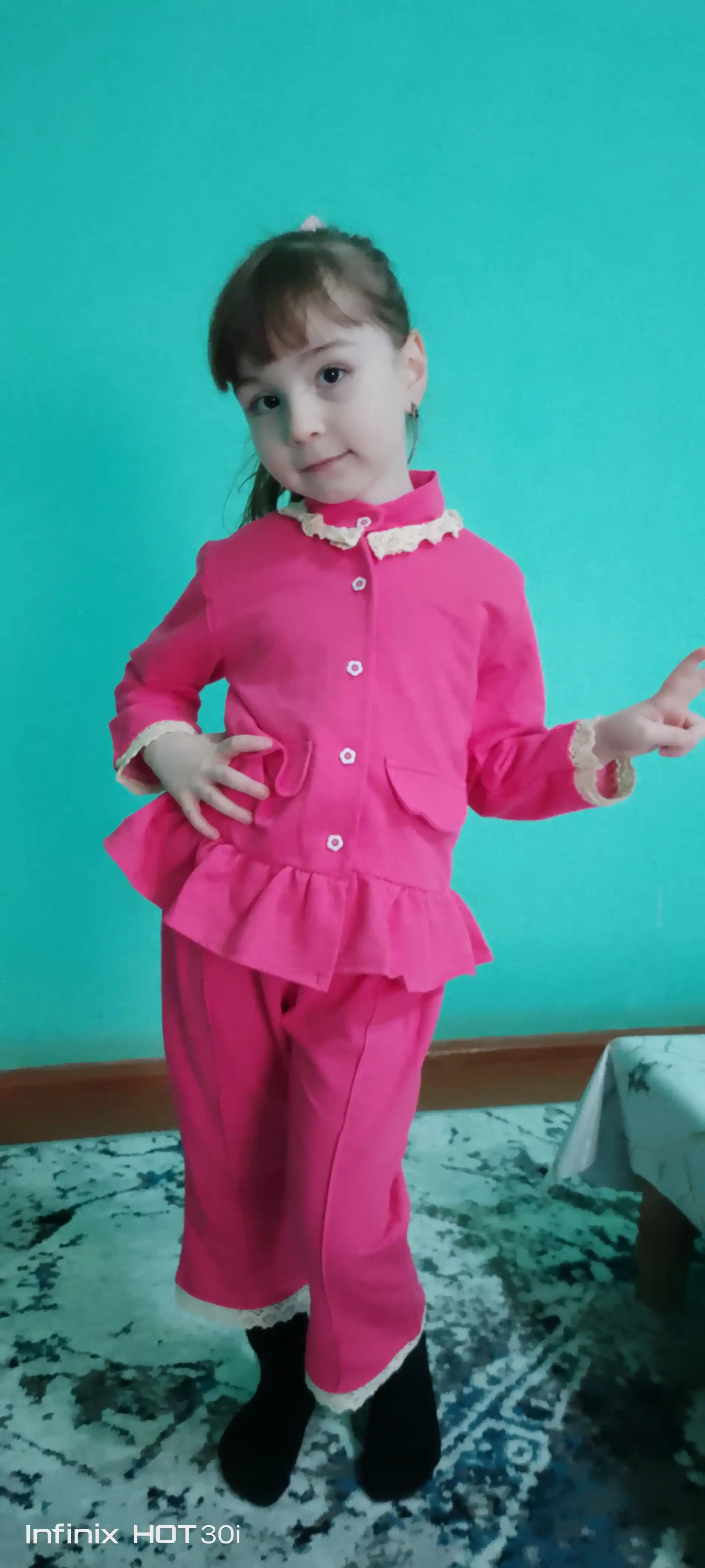 Комплект двойка для девочек, 3-5 года, из полиэстера