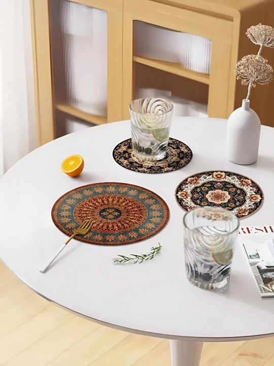 Stakan, idish va issiq ovqat uchun taglik, 12x12 va 22x22 sm, sirpanishga qarshi, 2-4 dona