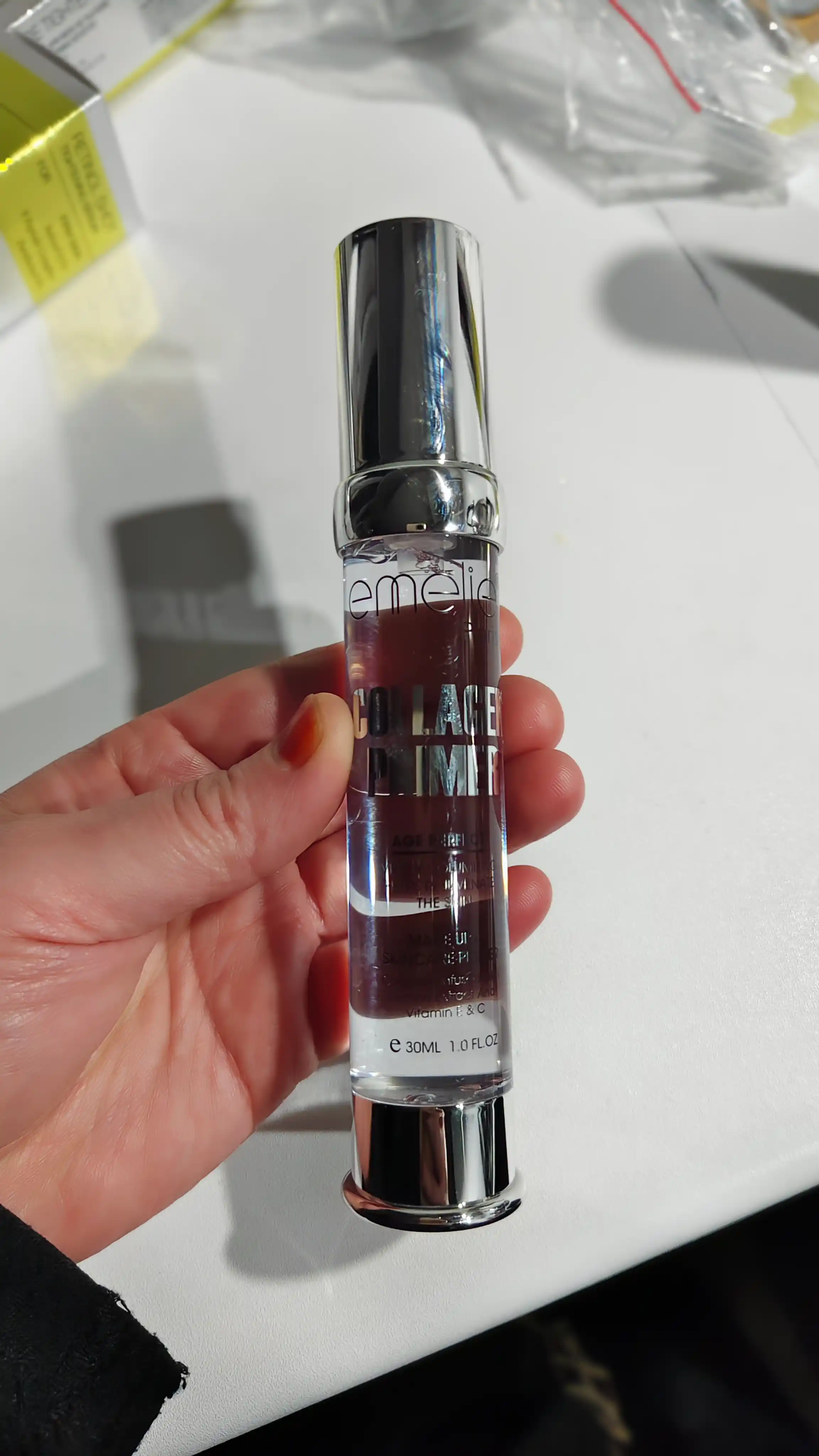 Основа под макияж EMELIE 24K GOLD, база под макияж для лица, праймер, тональная основа