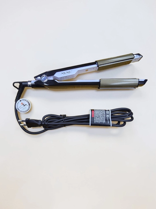 MAC Styler MC-2026 2x1 sochni to'g'rilovchi va nano-keramik LCD displeyli jingalak dazmol