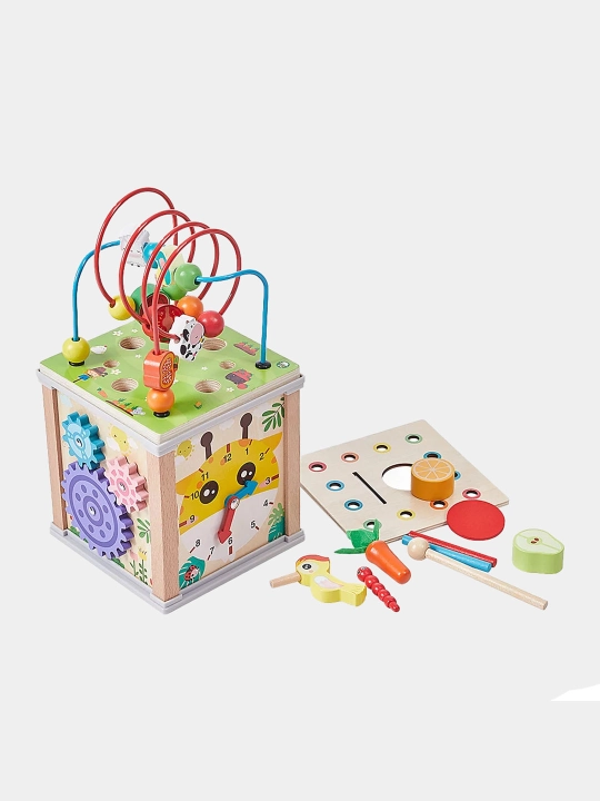 Yog'och kub-sorter Treasure Chests 7in1 (MWOH), 3+ - 
