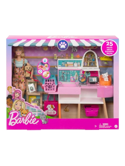 Barbie салон ухода за питомцами с куклой 30 см и аксессуарами — EXTAM-BARBIE-РОЗОВ