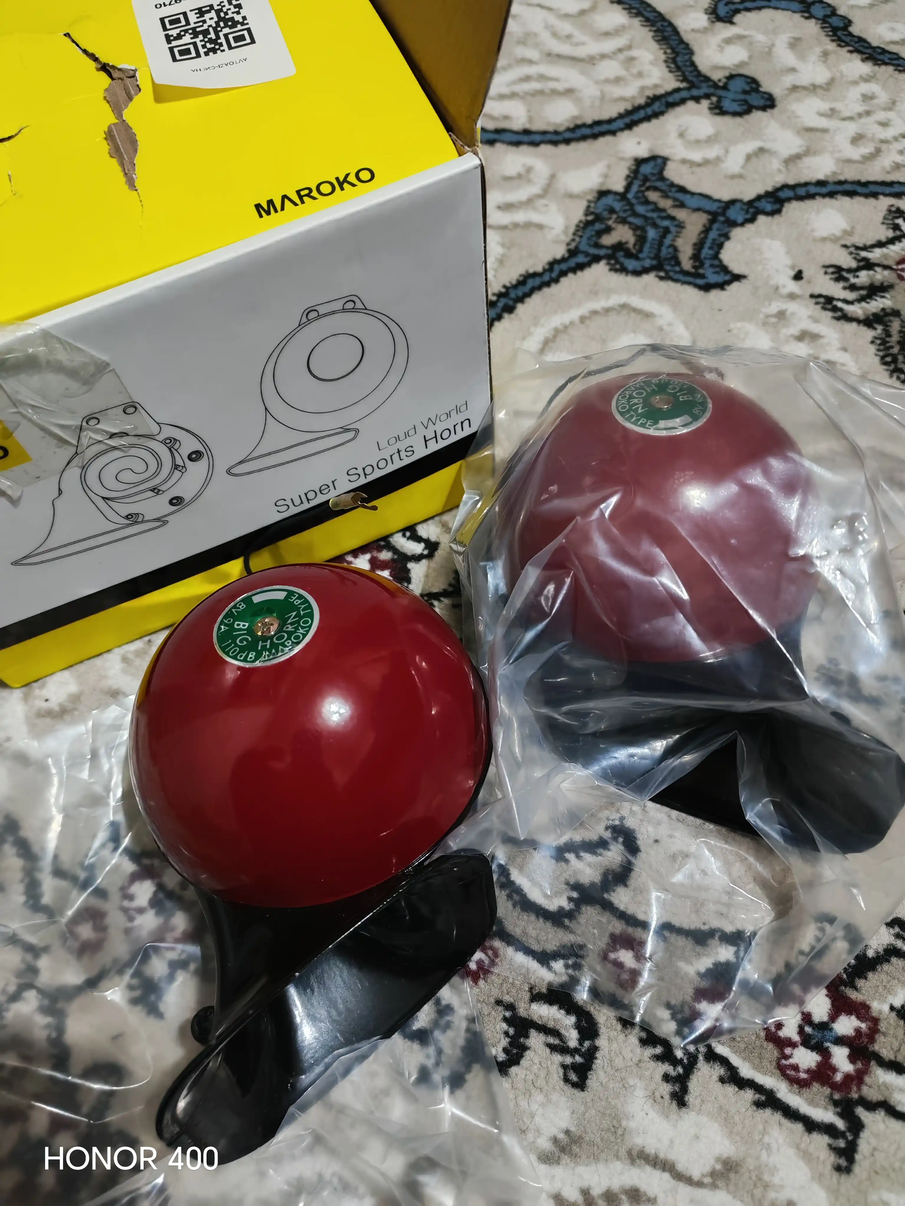 Ovozli signali Maroko pobeda, 12 V, 110 Db, 320/380 Gs