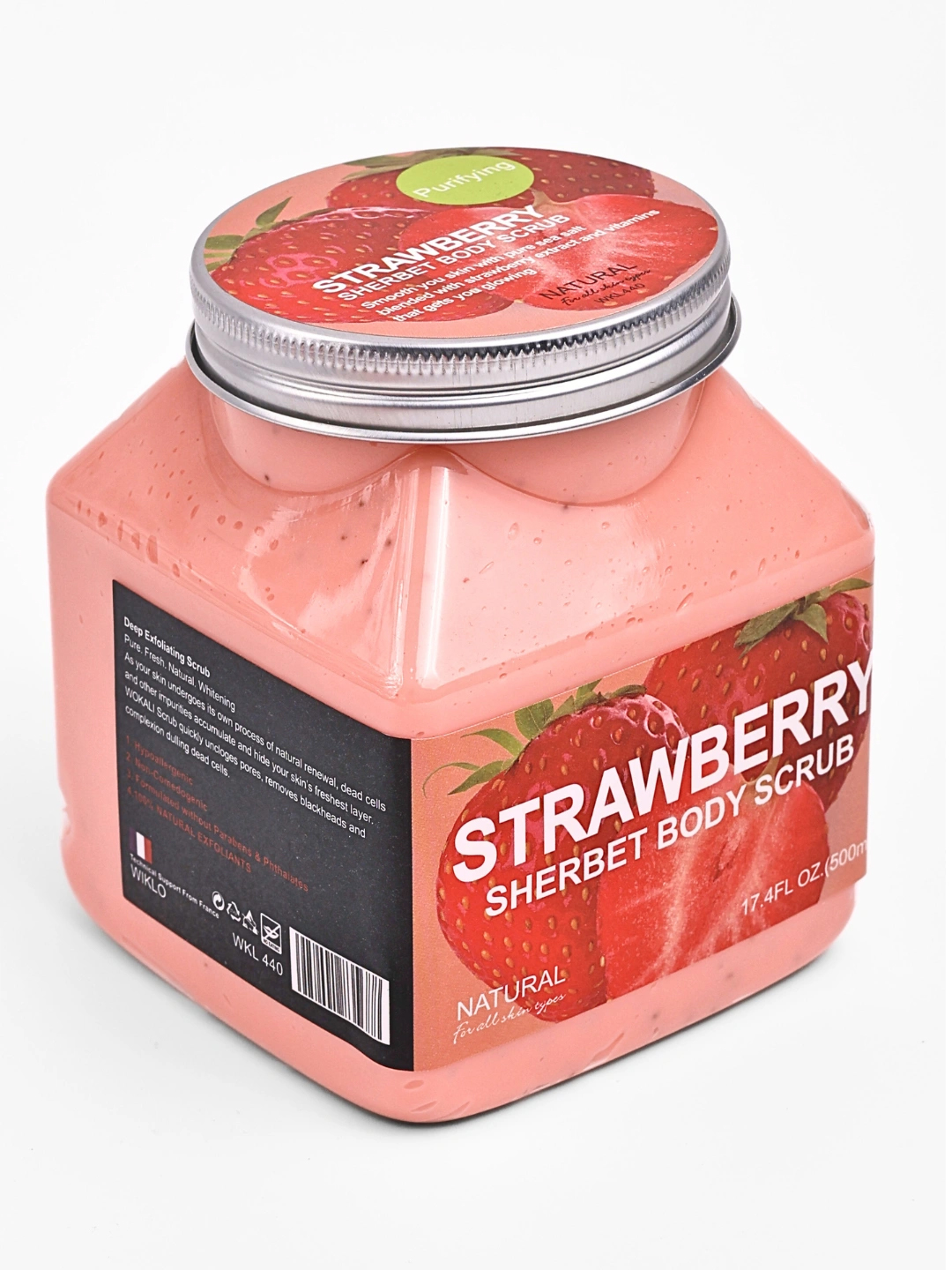 Скраб для тела и лица, очищающий пилинг Wokali Sherbet Body Scrub, 500 мл