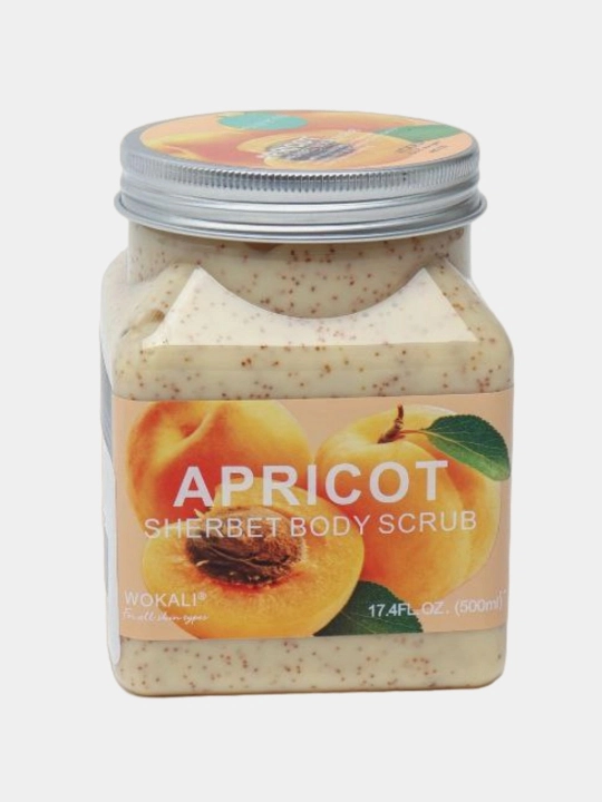 Скраб для тела и лица, очищающий пилинг Wokali Sherbet Body Scrub, 500 мл - 