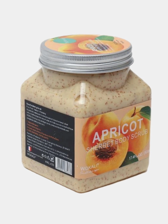 Скраб для тела и лица, очищающий пилинг Wokali Sherbet Body Scrub, 500 мл
