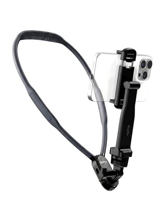 NeePho NP-G1 / NP-G2 bo‘yinga taqiladigan telefon holder – vlog uchun neck mount stend - 