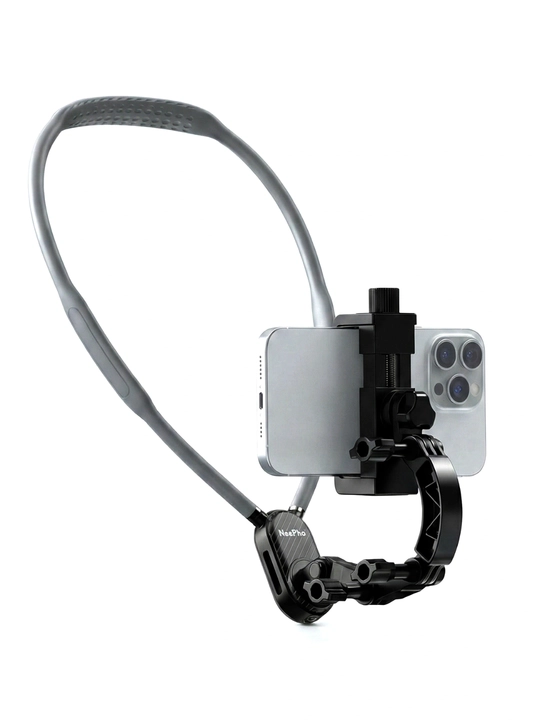 NeePho NP-G1 / NP-G2 bo‘yinga taqiladigan telefon holder – vlog uchun neck mount stend - 