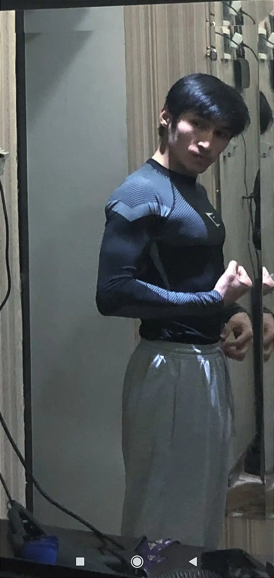 Kompression rashgard, uzun yengli, sport, erkaklar, fitnes uchun