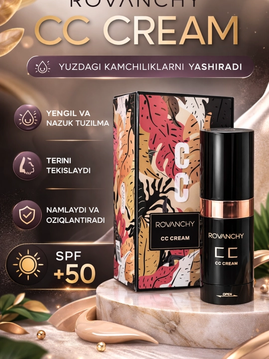 Rovanchy CC CREM -Tonalniy krem +SPF 50
