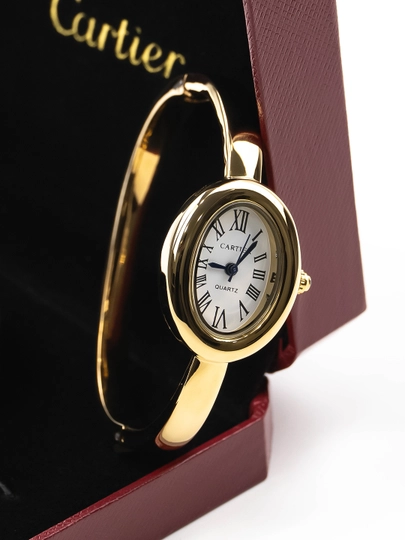 Женские часы Cartier Style – браслетный дизайн, премиум модель — MICRO1-CARTIER75-БЕЛЫЙ