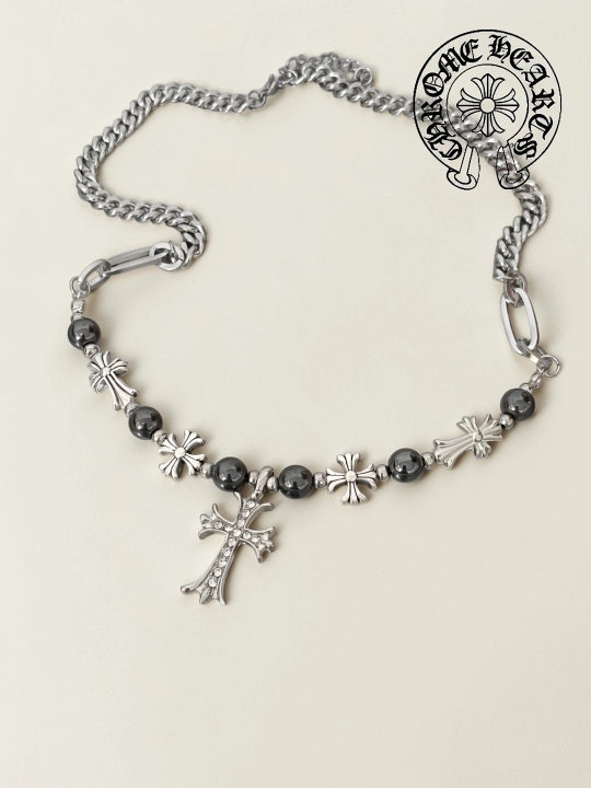 Цепочка для девушек парней в стиле chrome hearts y 2 k готик, подарок y2k на шею хромхартс