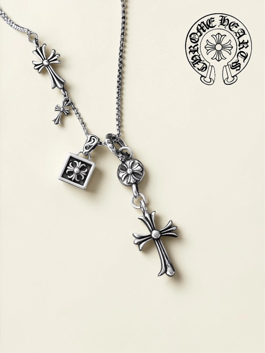 Цепочка для девушек парней в стиле chrome hearts y 2 k готик, подарок y2k на шею хромхартс