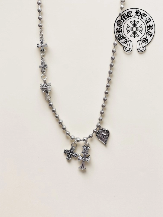 Цепочка для девушек парней в стиле chrome hearts y 2 k готик, подарок y2k на шею хромхартс