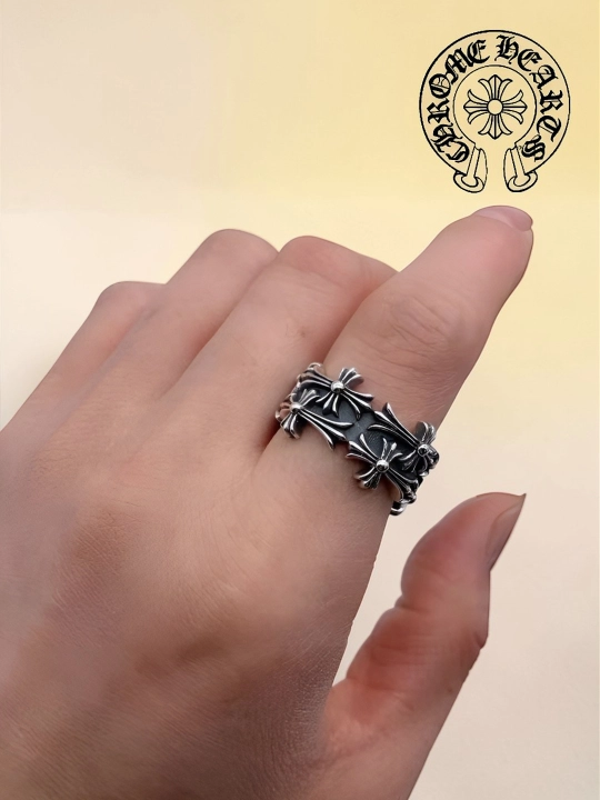 Кольцо в стиле Chrome Hearts готическое Y2K, кольцо для девушек и парней аксессуар Y2K