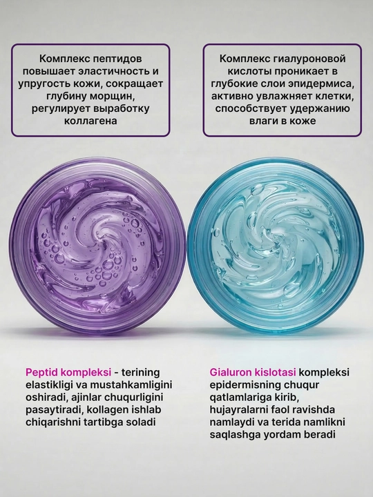 ZODIAC yuz zardob, peptid sarum, kollagen, retinol, yoshartiruvchi, ajinlar qarshi, 30 ml
