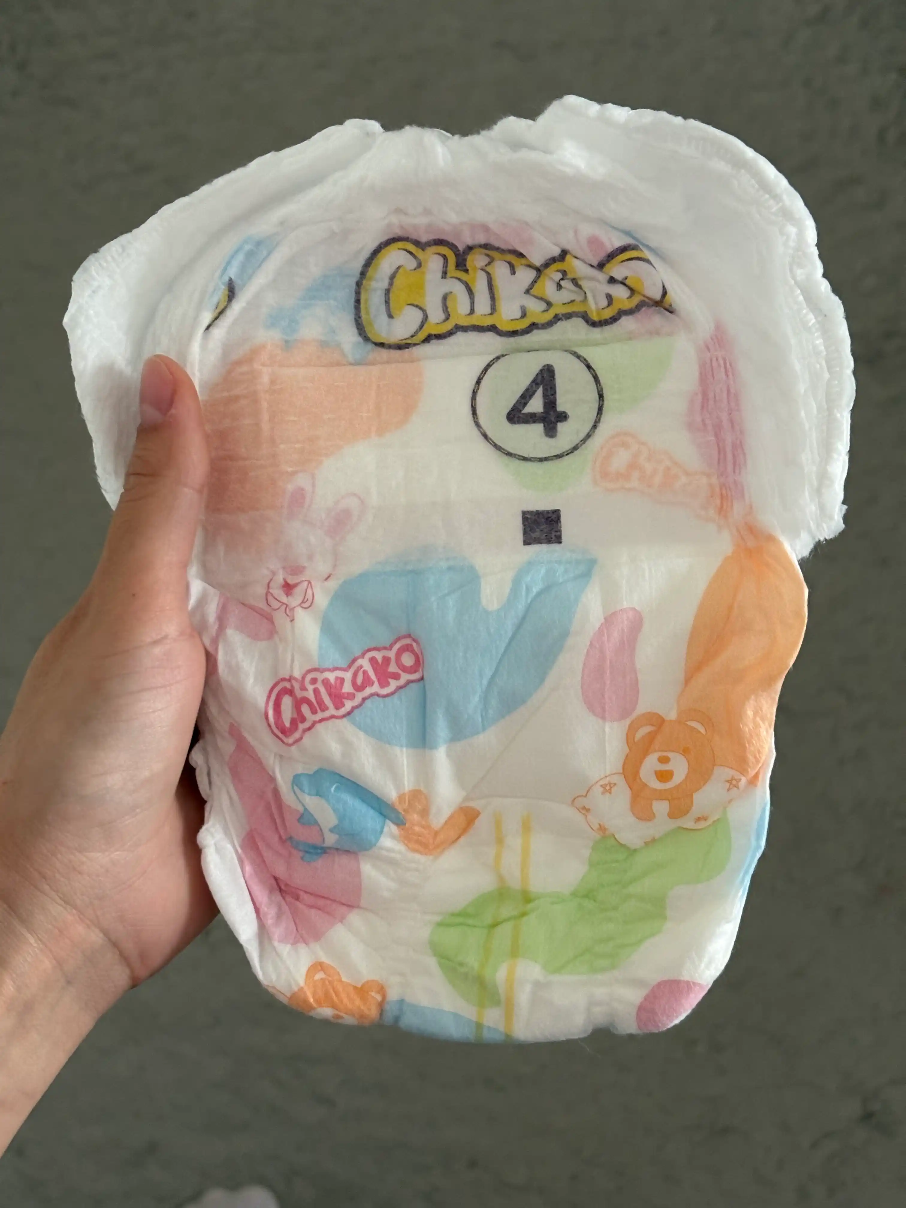 Подгузники-трусики детские "Chikako" 4 размер, 9-14 кг, 38 шт, гипоаллергенные, мягкие