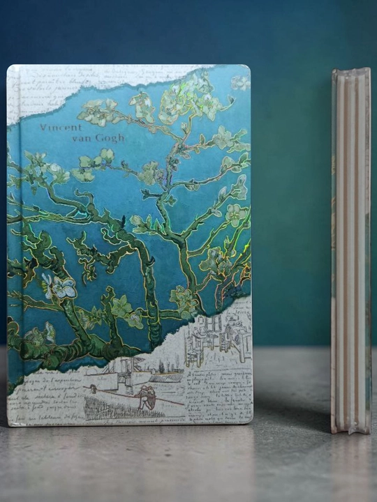 Vincent van Gogh rasmlari bilan bezatilgan estetik bloknot-planer. Nihol
