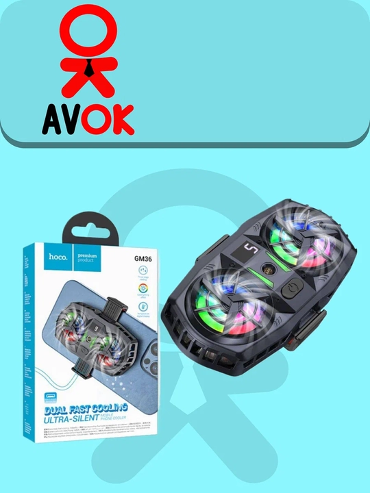 SL07 telefon o‘yin sovutgichi, qo‘sh sovutish tizimi (peltye), 2 ta shovqinsiz ventilyator