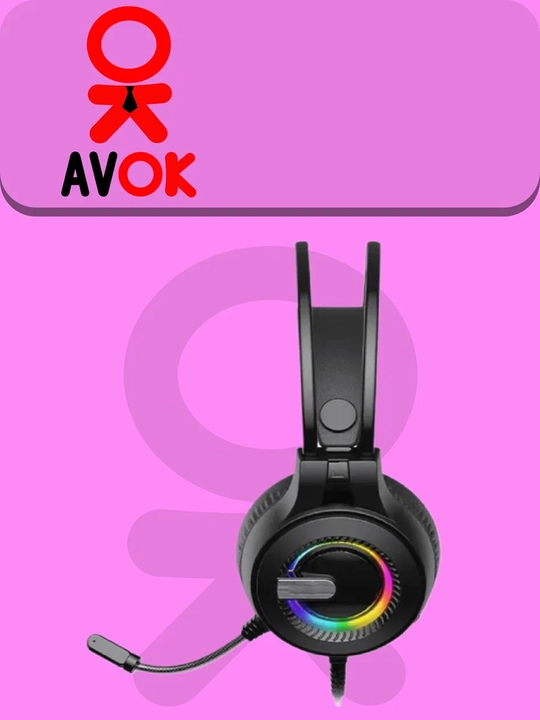 Borofone BO112 Gaming o‘yin garniturasi, simli, 50 mm, USB + 3.5 mm, mikrofon, RGB ostida