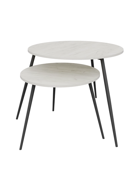 AIKO Callisto jurnali stoli, to‘plamda 2 ta stol, qahva stoli, kofe stol