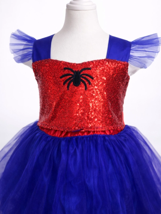 Костюм человека паука, платье Spidergirl в стиле человек паук