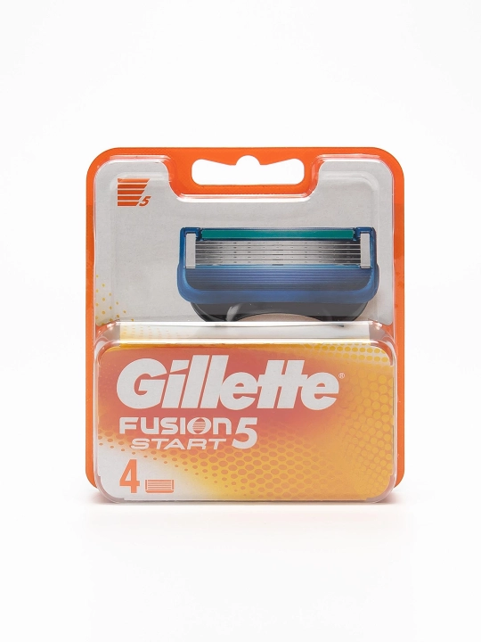 GILLETTE Fusion5 Star Сменные кассеты 4шт для идеального бритья