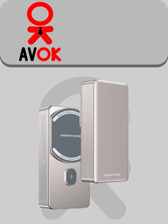 Keephone PB-37 MagCube tashqi batareyasi, 10000 mA·s, MagSafe simsiz quvvatlash - 