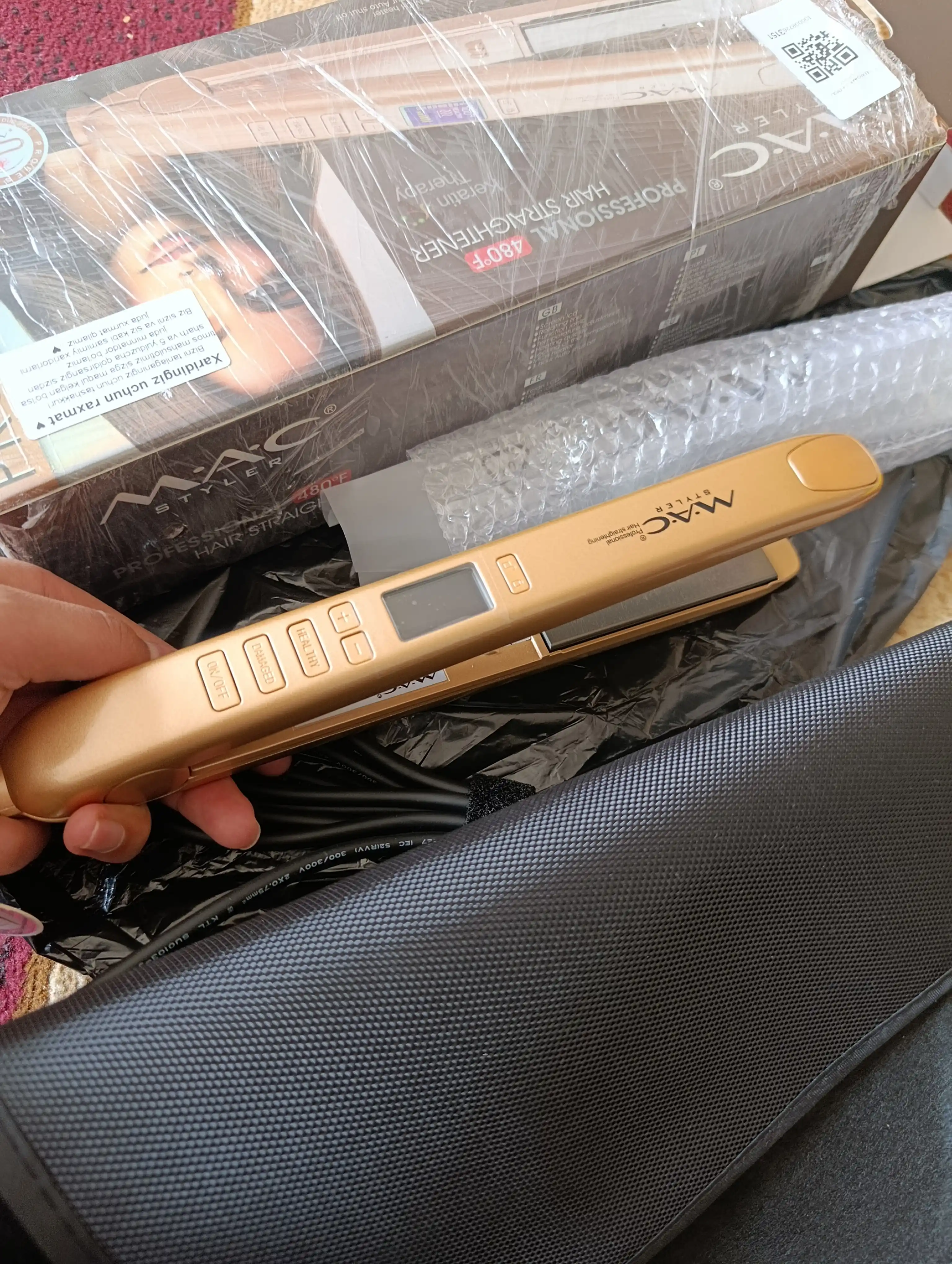 MAC Styler professional dazmollar titan va keramik qoplamali soch tekislagichlar 150°—480°