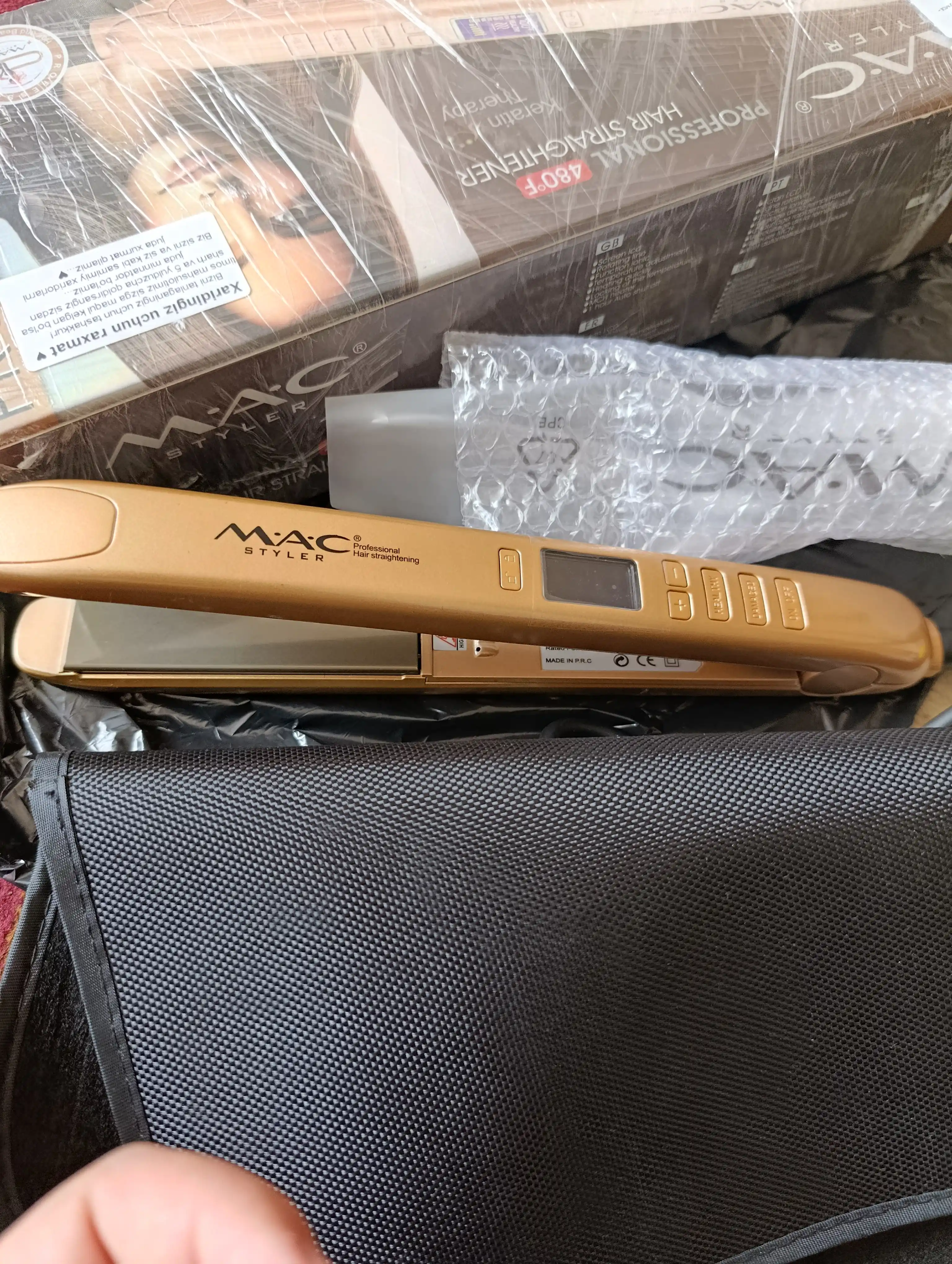 MAC Styler professional dazmollar titan va keramik qoplamali soch tekislagichlar 150°—480°