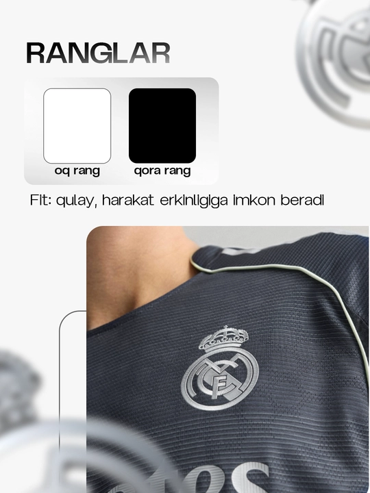 Футбольная форма, Real madrid, Размеры, S, M, L, XL, XXL