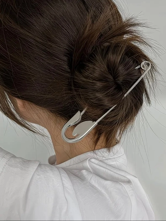 Заколка для женщин, минималистичная металлическая – элегантный hair clip для пучка