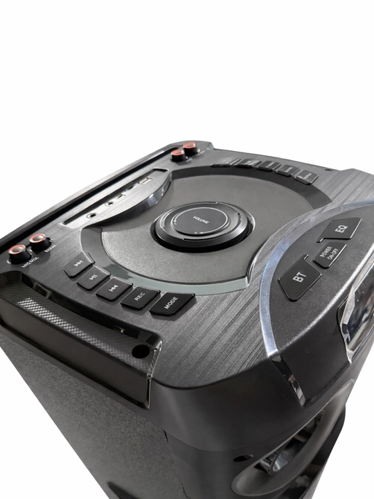Большая беспроводная колонка Bluetooth с функцией караоке, RGB-подсветкой и пультом