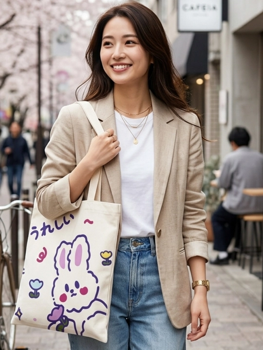 Ayollarning kundalik shopper sumkasi, yelka ustida, 31 * 29 sm