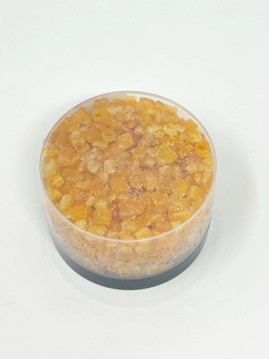 Apelsin tsukatlari kubik 6×6 mm — pishiriqlar, kulich, keks, panettone uchun, 250 g
