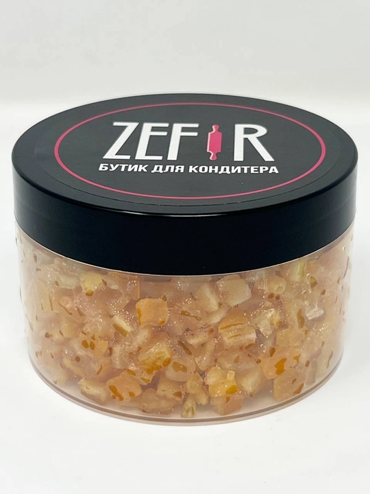 Apelsin tsukatlari kubik 6×6 mm — pishiriqlar, kulich, keks, panettone uchun, 250 g