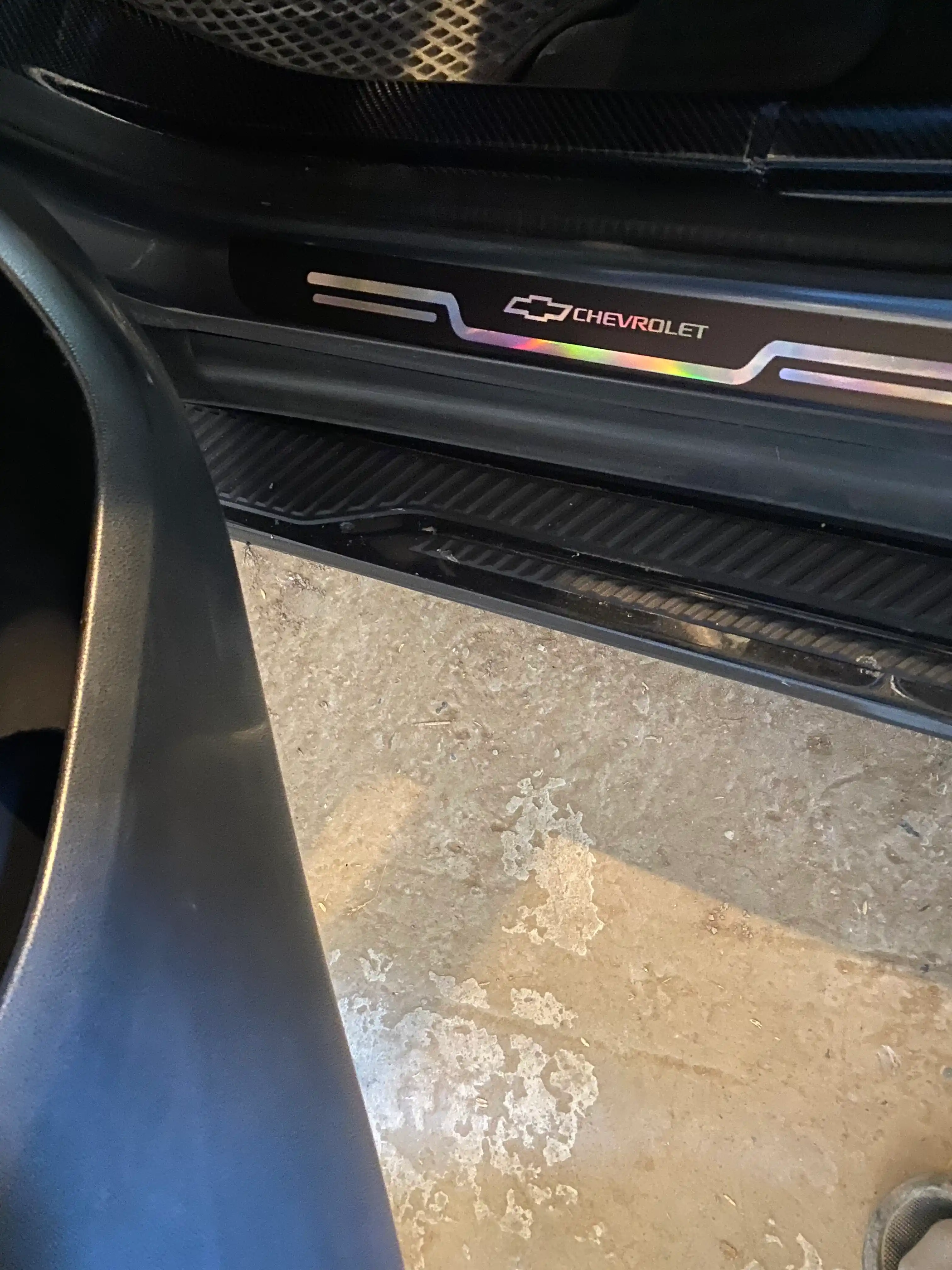 Накладки на пороги автомобиля, карбоновые, наклейки защитные Chevrolet