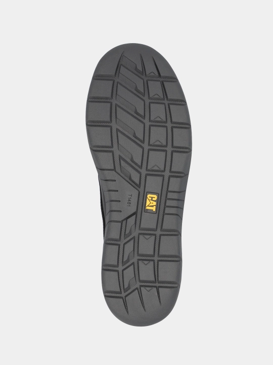 CAT Roamer 2.0 qora charm sliponlar erkaklar uchun, mokasinlar va krossovkalar kabi qulay
