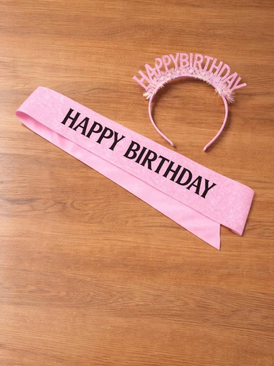 Ободки для волос Happy Birthday, с декоративными элементами для принцессы