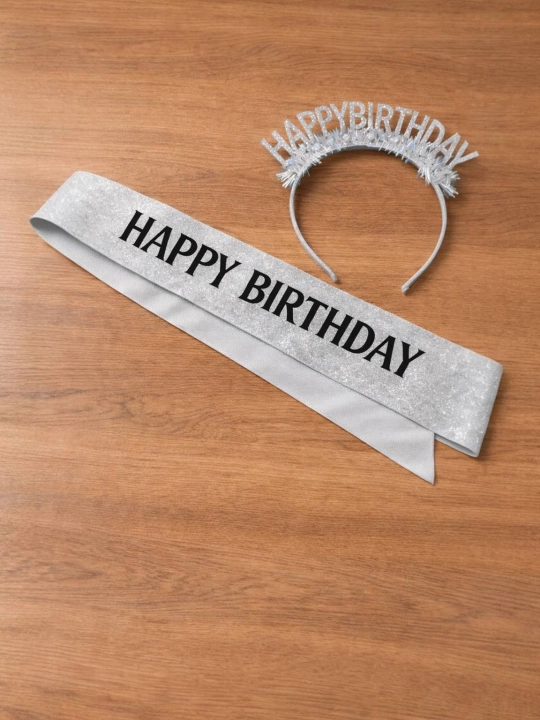 Ободки для волос Happy Birthday, с декоративными элементами для принцессы