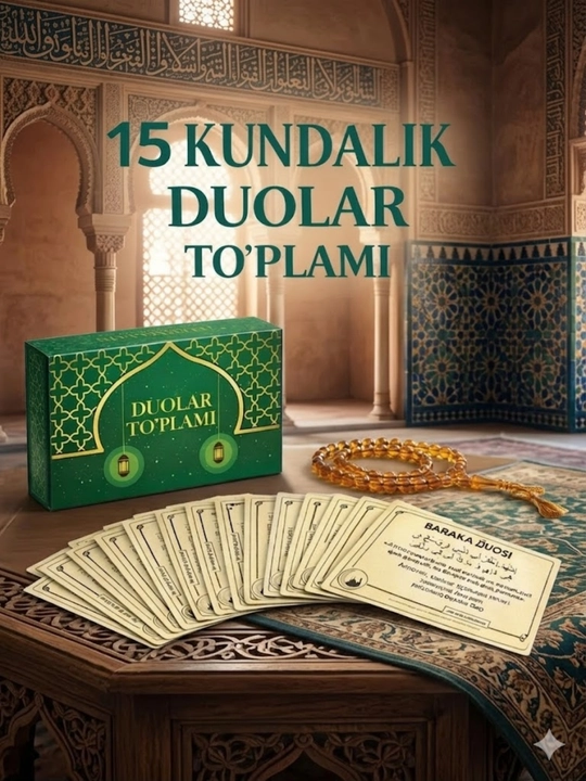 15 kundalik duo kartochkalari to'plami, devor va mebel uchun dekor - 