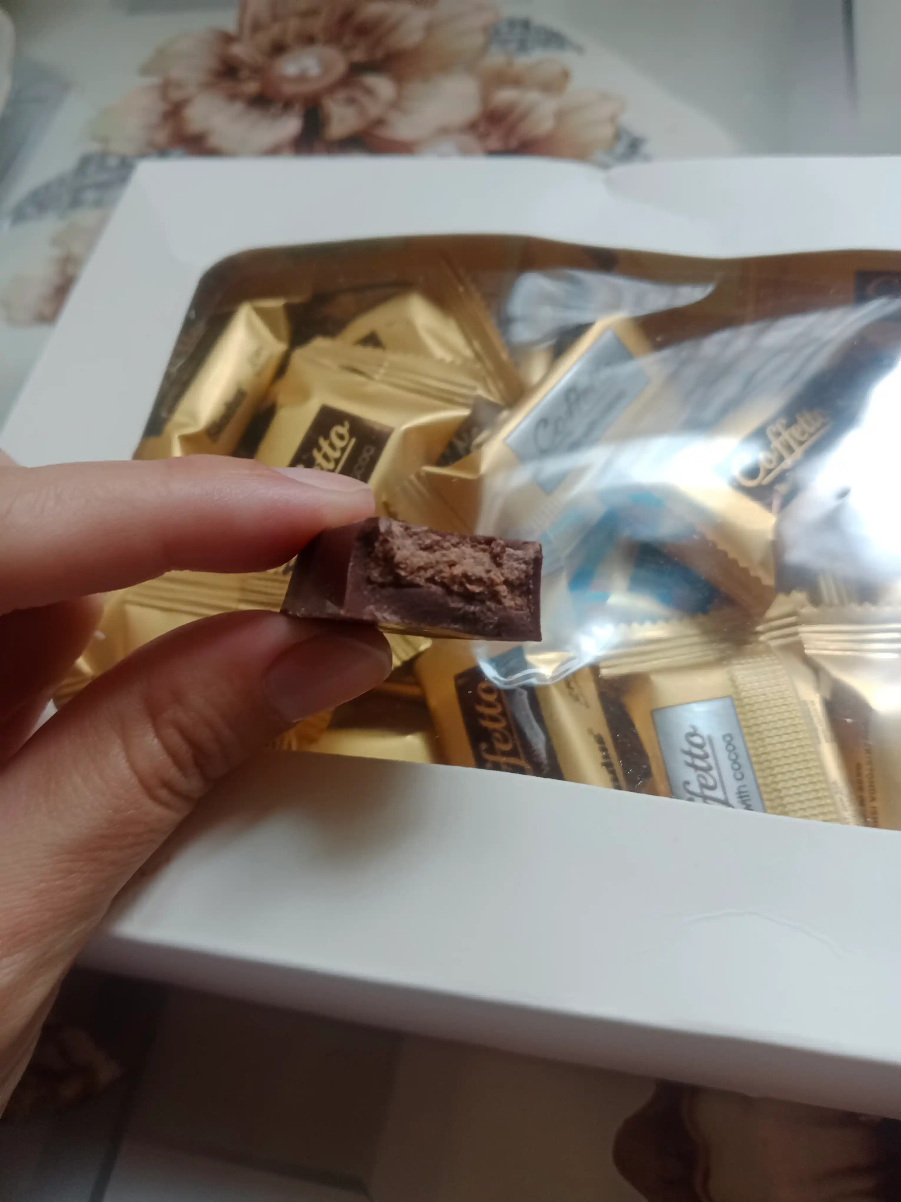Шоколадные конфеты, с начинкой со вкусом кофе Sladus Coffetto, в подарочной коробке, 350 г