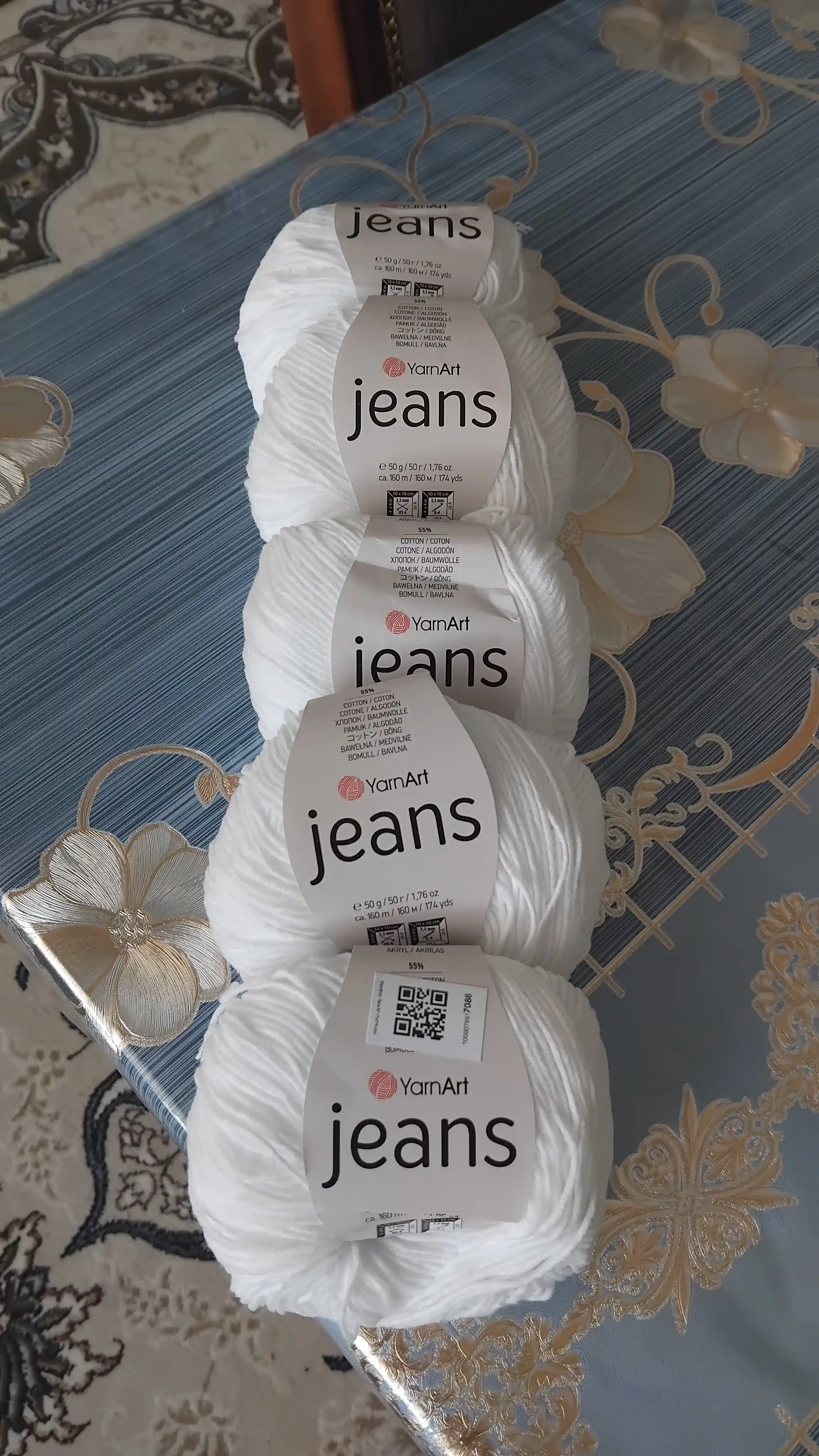 Ip YarnArt Jeans 55% Pamuk 45% Poliakrilik 50 g 160 mt