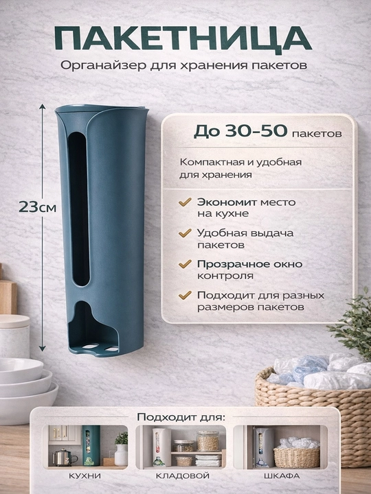 Oshxona uchun organayzer, paket va paypoq tarqatuvchi - 