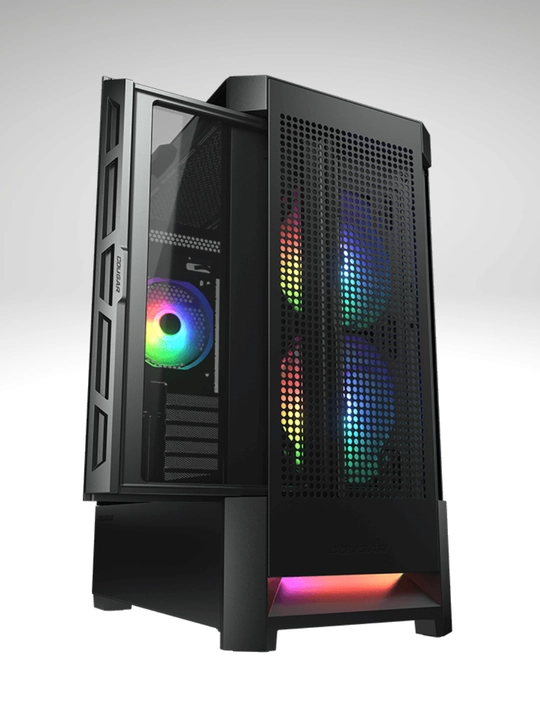 Kompyuter korpusi Cougar Airface RGB, Mid-Tower, Mesh panel, 3x140mm ARGB fan