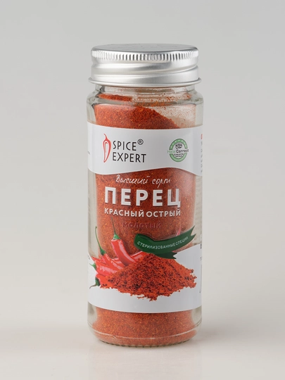 Перец красный острый Spice Expert, 40 г — СПЕЦИИ-ПЕРКСТЕ-КРАСН