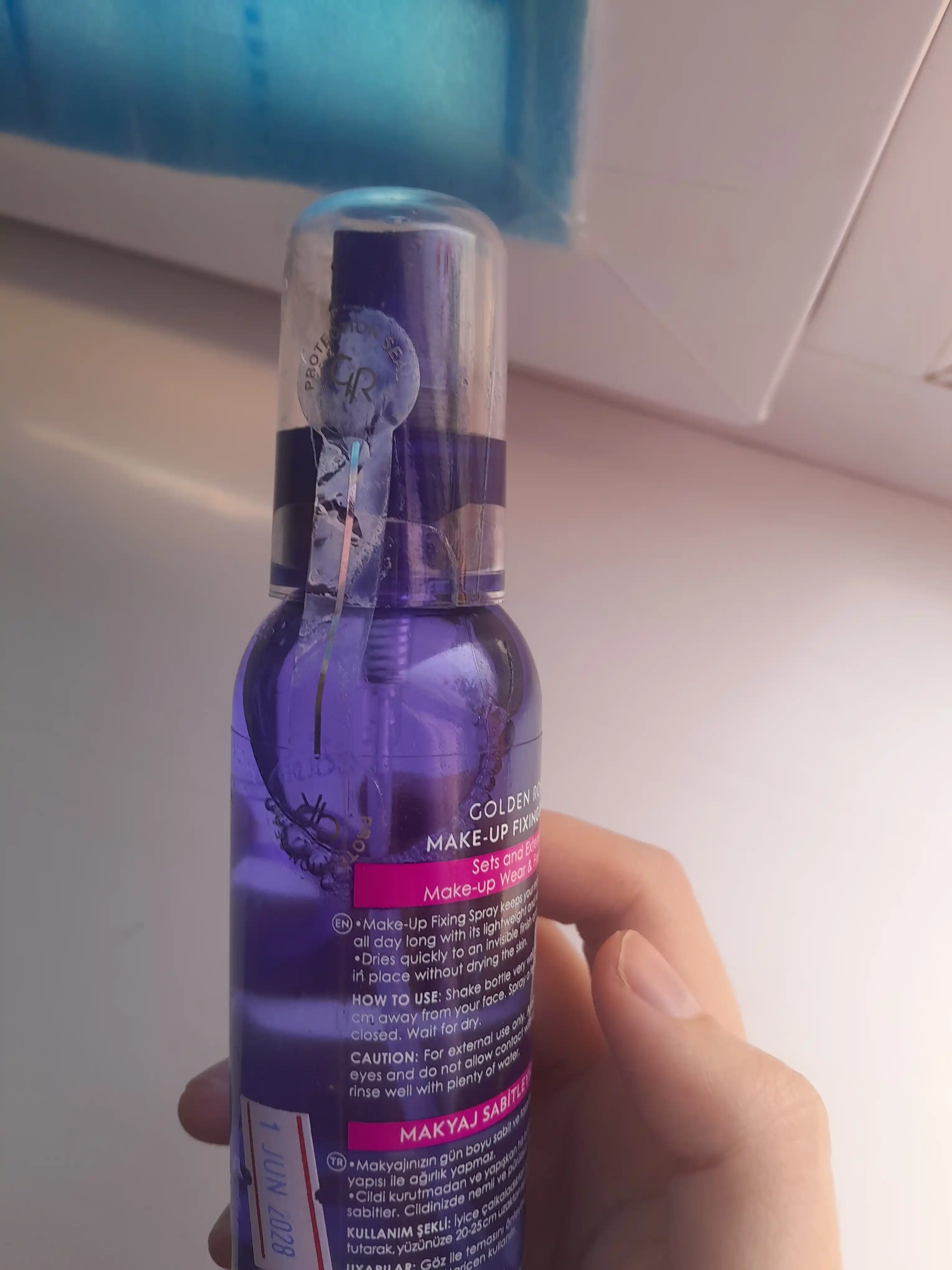 Golden Rose Make-Up Fixing Spray bo'yanish uchun sprey