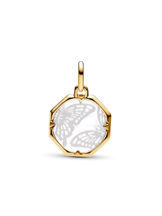 Butterfly medalyoni 14 k tilla qoplamalik